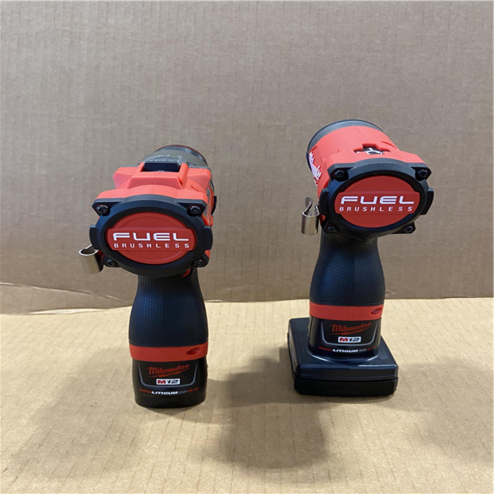 AS-IS Milwaukee 3497-22 12V Brushless Hammer Drill and Impact Driver Combo Kit