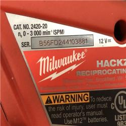 AS-IS Milwaukee 12V Lithium-Ion HACKZALL Cordless Reciprocating Saw Kit