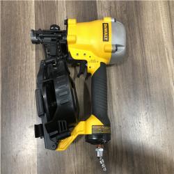 AS-IS DEWALT 1-3/4 in. 15 Degree Pneumatic Coil Roofing Nailer
