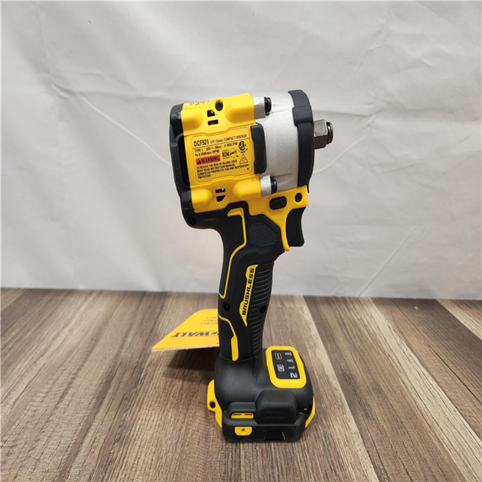 AS-IS- DEWALT ATOMIC 20V MAX Cordless Brushless 1/2 in. Variable Speed Impact Wrench (Tool Only)