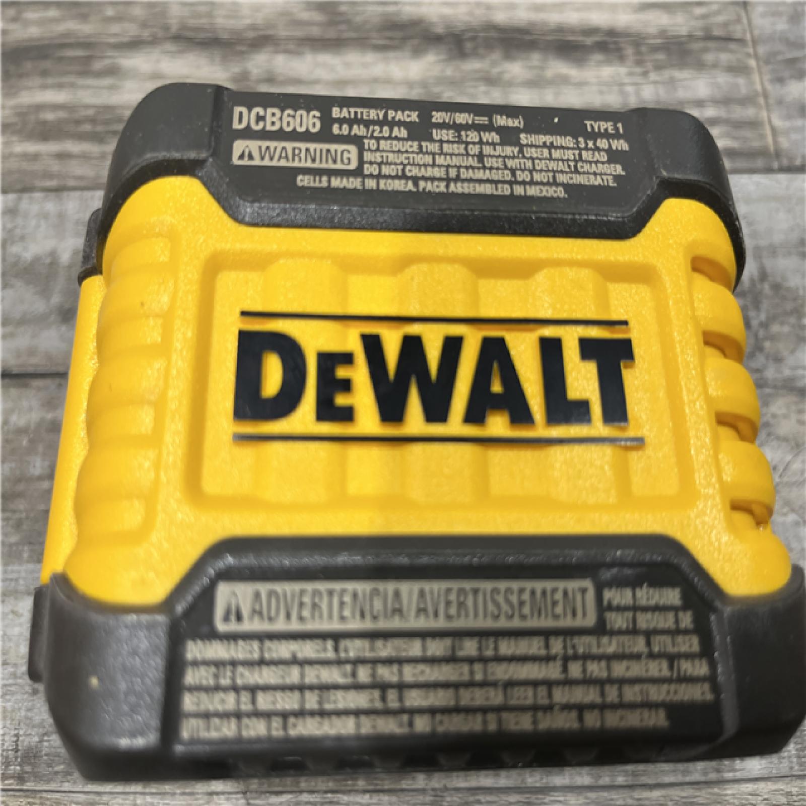 AS-IS DEWALT FLEXVOLT 20V/60V MAX Lithium-Ion 6.0Ah Battery Pack Kit