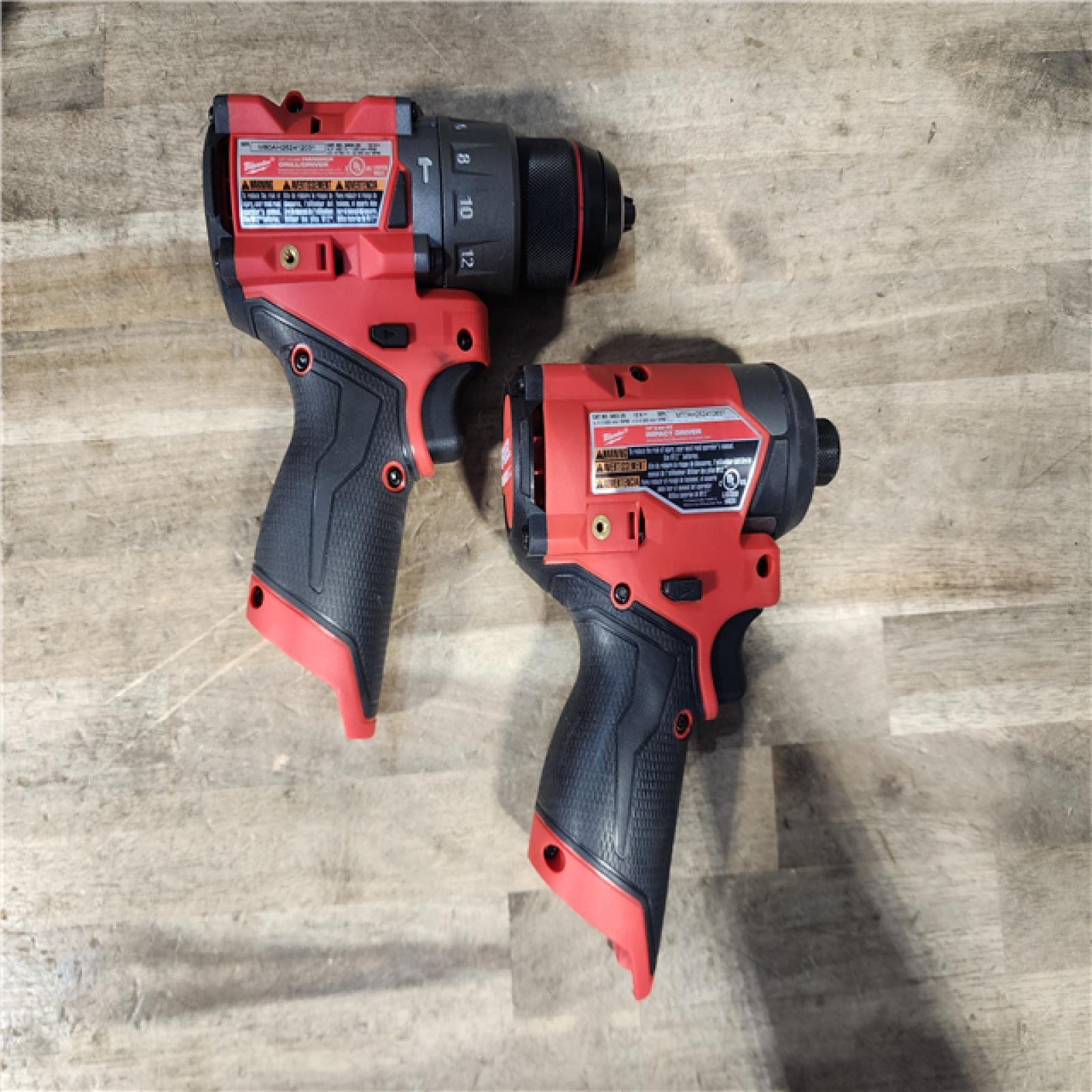 HOUSTON LOCATION - AS-IS Milwaukee 3497-22 12V Brushless Hammer Drill and Impact Driver Combo Kit