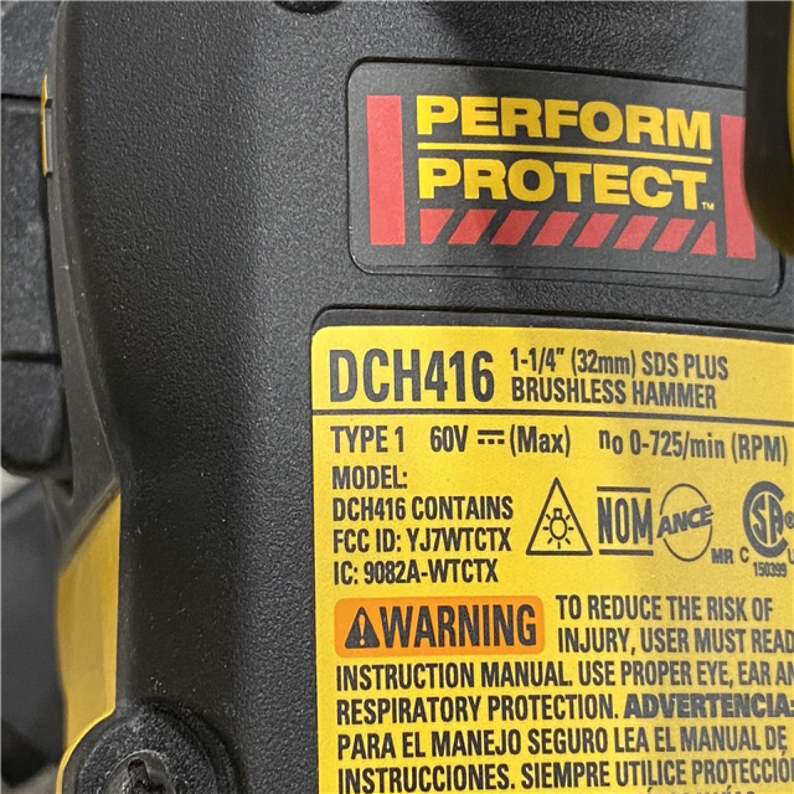 AS-IS DEWALT FLEXVOLT 60V MAX Cordless 1-1/4 in. SDS Plus Rotary Hammer (Tool Only)