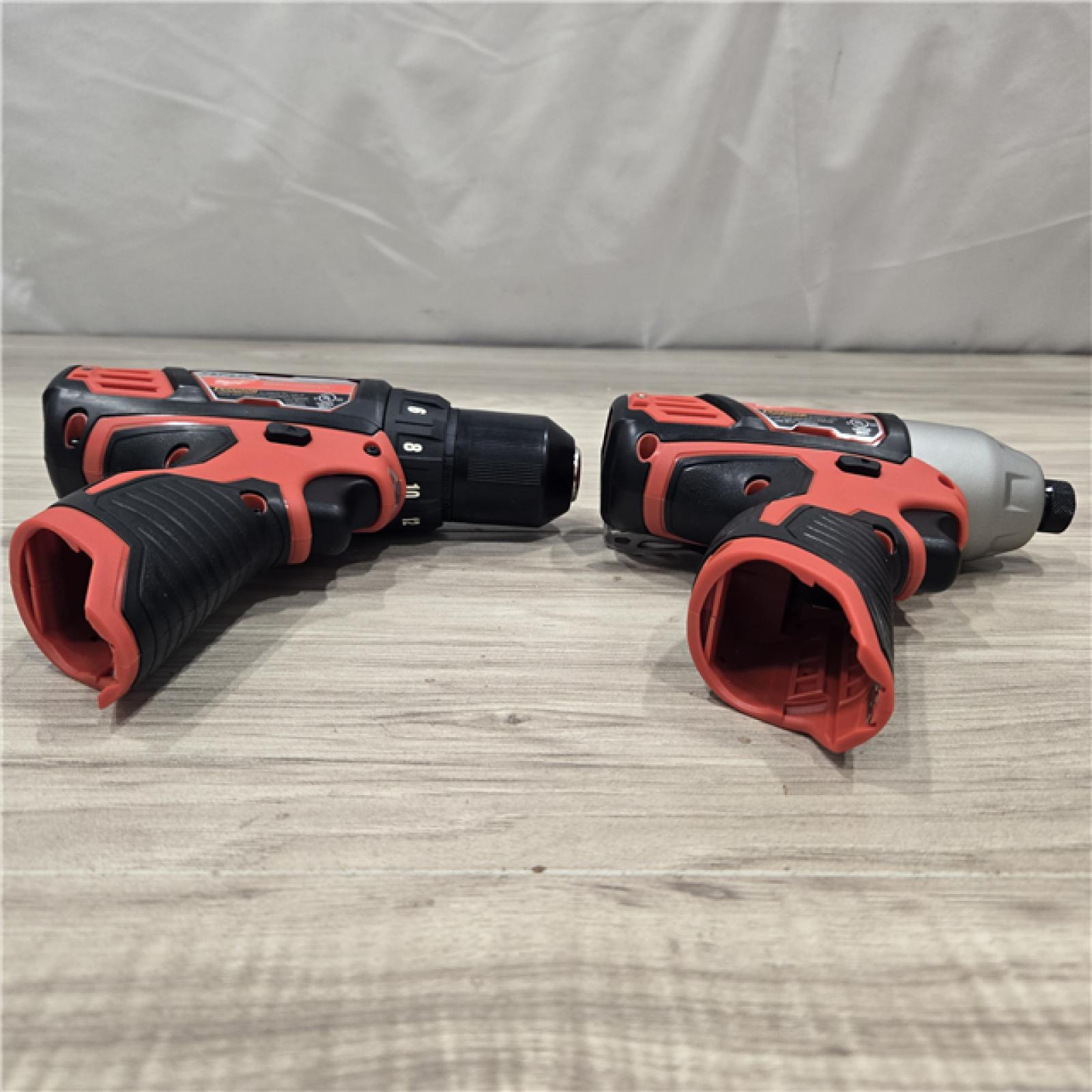 AS-IS Milwaukee 2494-22 M12 Cordless 3/8  Drill/Driver and 1/4 Hex Impact Driver Kit