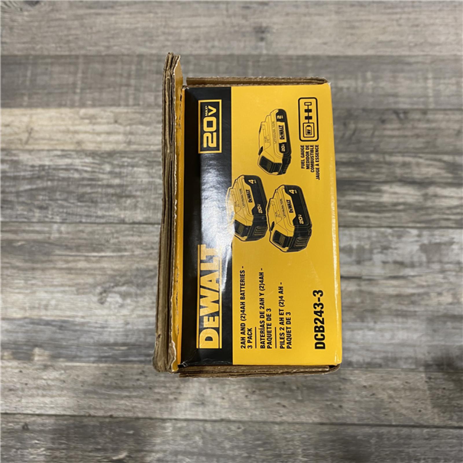 NEW- DEWALT 20V MAX Lithium-Ion 2.0 Ah and (2) 4.0 Ah Battery Packs (3-Pack)