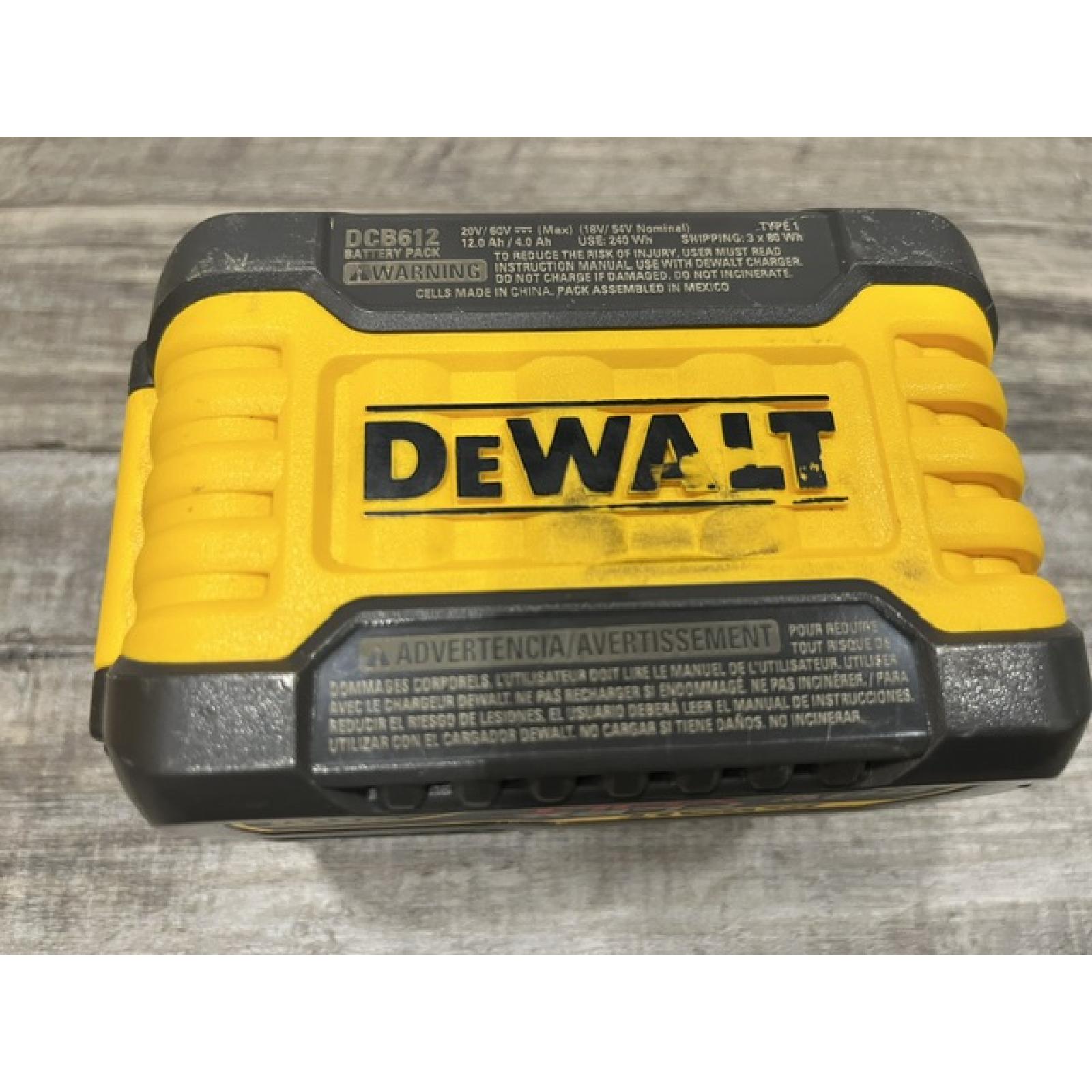 AS-IS DEWALT FLEXVOLT 20V/60V MAX Lithium-Ion 12.0Ah Battery
