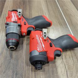 AS-IS  Milwaukee 3497-22 12V Brushless Hammer Drill and Impact Driver Combo Kit