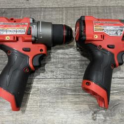 AS-IS Milwaukee FUEL 12-Volt Lithium-Ion Brushless Cordless Hammer Drill and Impact Driver Combo Kit