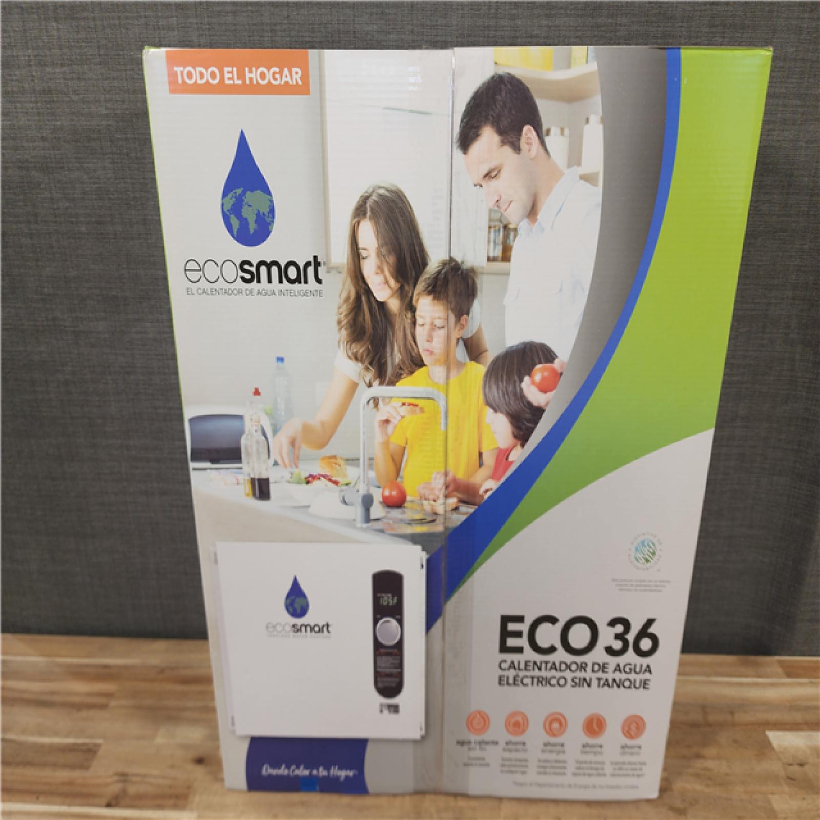HOUSTON LOCATION - AS-IS (NEW) ECO36 TANKLESS ELECTRIC WATER HEATER