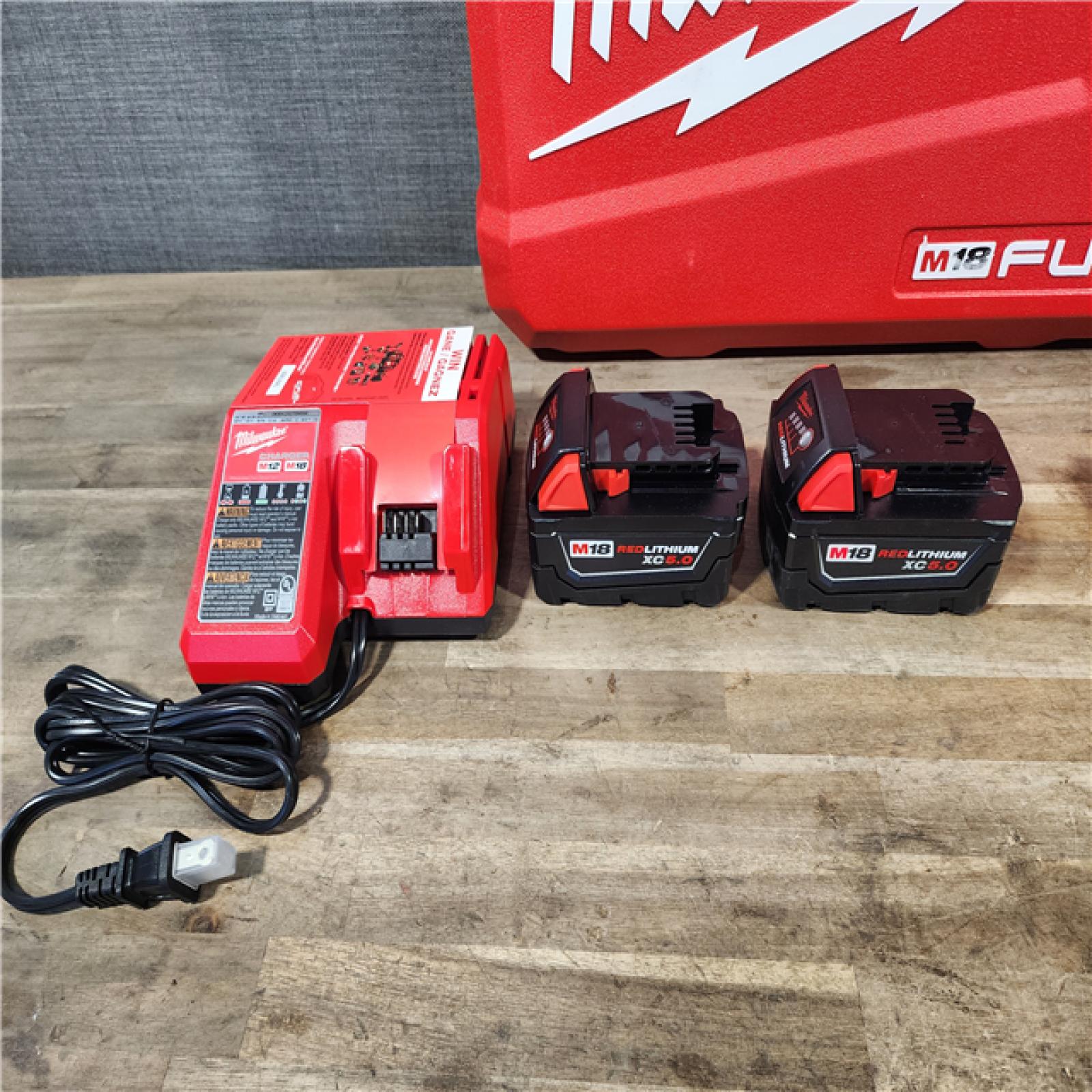 HOUSTON LOCATION - AS-IS (APPEARS LIKE NEW) MILWAUKEE FUEL 18V Lithium-Ion Brushless Cordless Hammer Drill and Impact Driver Combo Kit