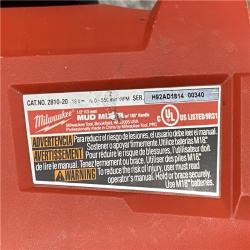 AS-IS Milwaukee FUEL 18V Lithium-Ion Brushless Cordless 1/2 in. Mud Mixer (Tool-Only)