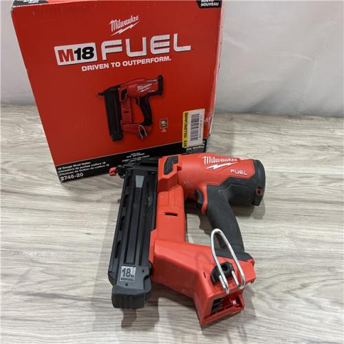 AS-IS MILWAUKEE M18 FUEL 18-Volt Lithium-Ion Brushless Cordless Gen II 18-Gauge Brad Nailer (Tool-Only)