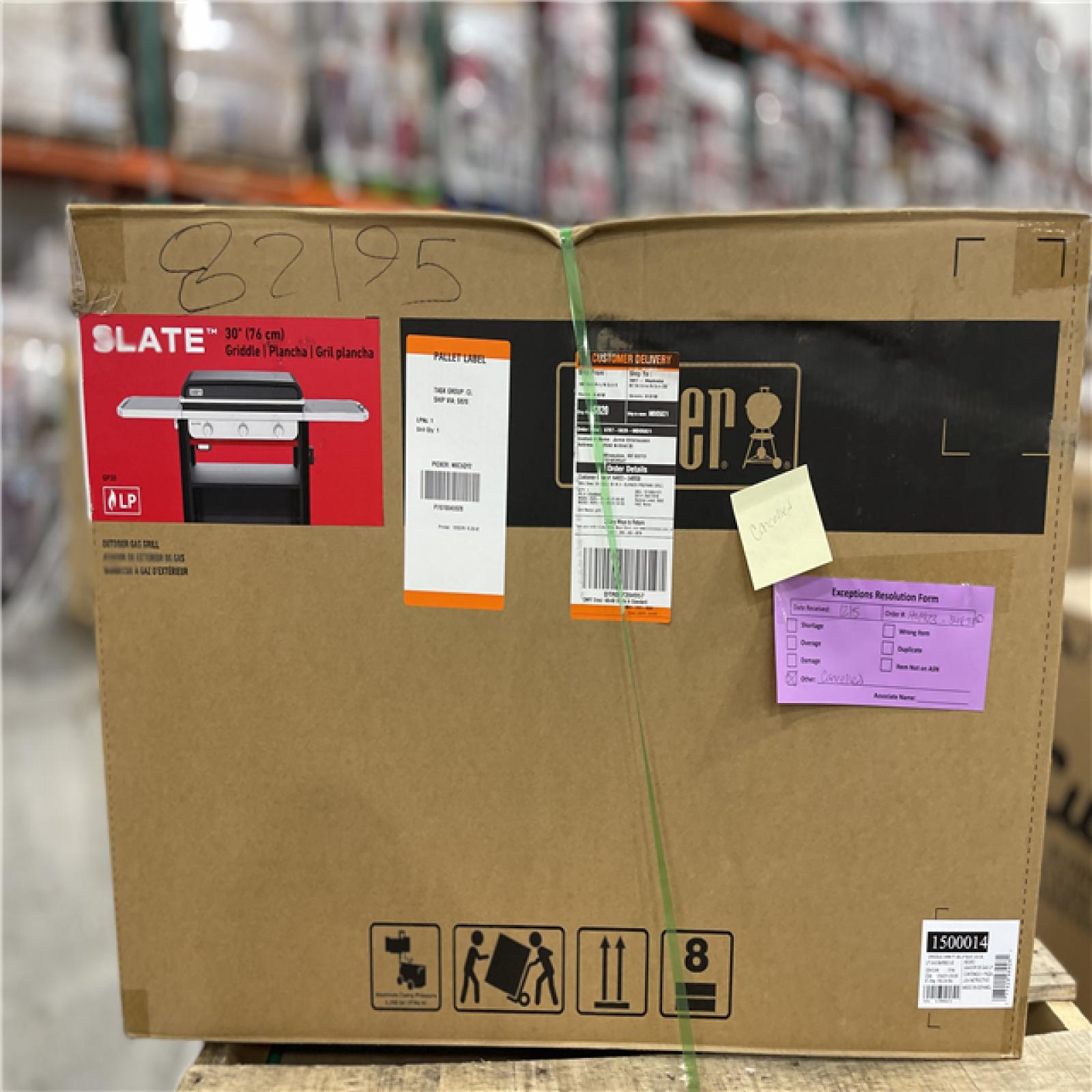 DALLAS LOCATION - Weber Slate Griddle 3-Burner Propane Gas 30 in. Flat Top Grill in Black