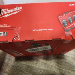 Phoenix Location NEW Milwaukee 48-59-1204 M12 Four Bay Sequential Charger