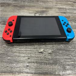 AS-IS Nintendo Switch - Neon Red & Neon Blue Joy-Con