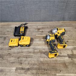 HOUSTON LOCATION - AS-IS DEWALT 2 TOOL COMBO KIT W/ (2) BATTERY & CHARGER