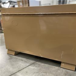 DALLAS LOCATION- AS-IS KNACK 60 in. W x 24 in. L x 28 in. H  Steel Jobsite Tool Storage Chest w/ Lock