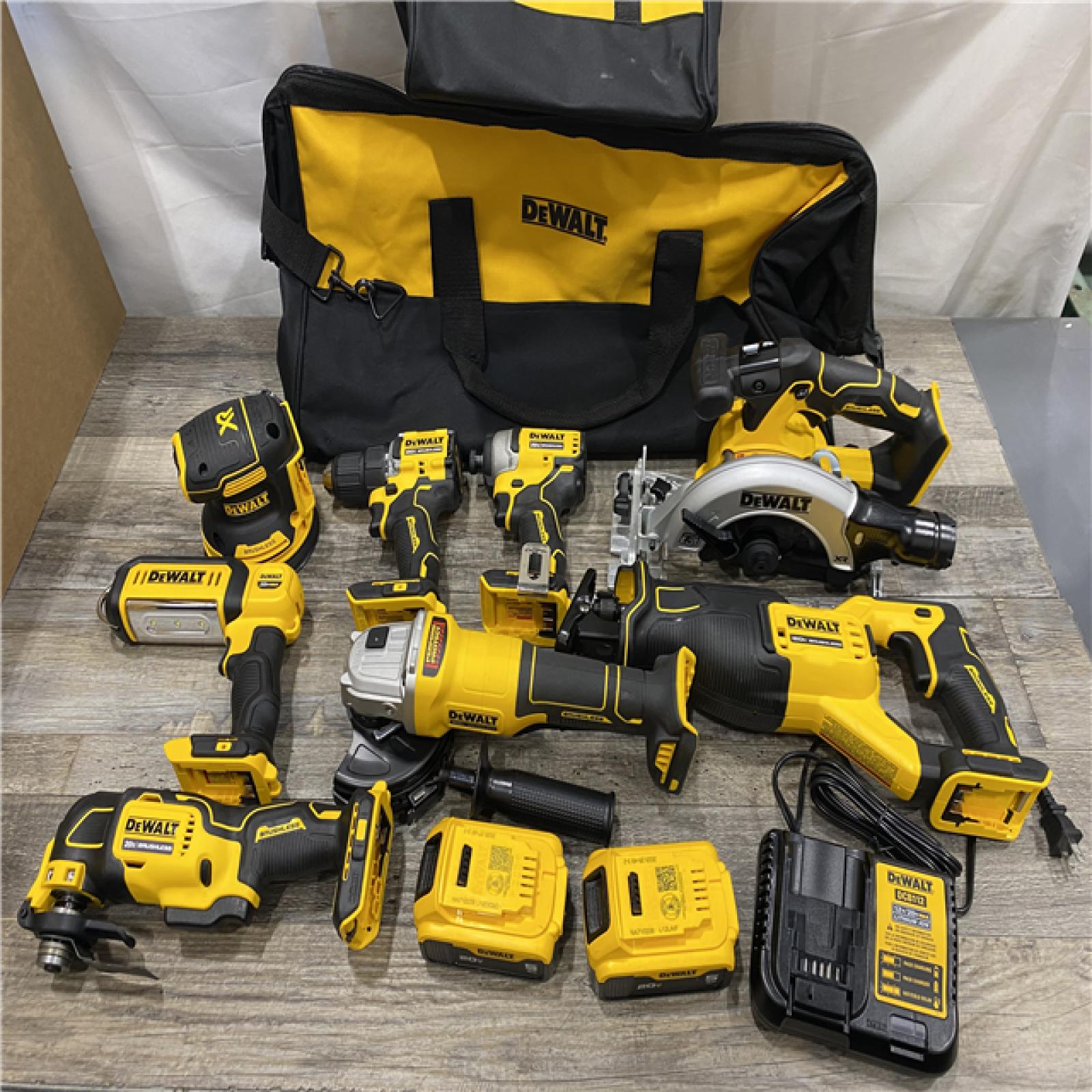 AS-IS DEWALT 20V Lithium-Ion Cordless 8-Tool Combo Kit
