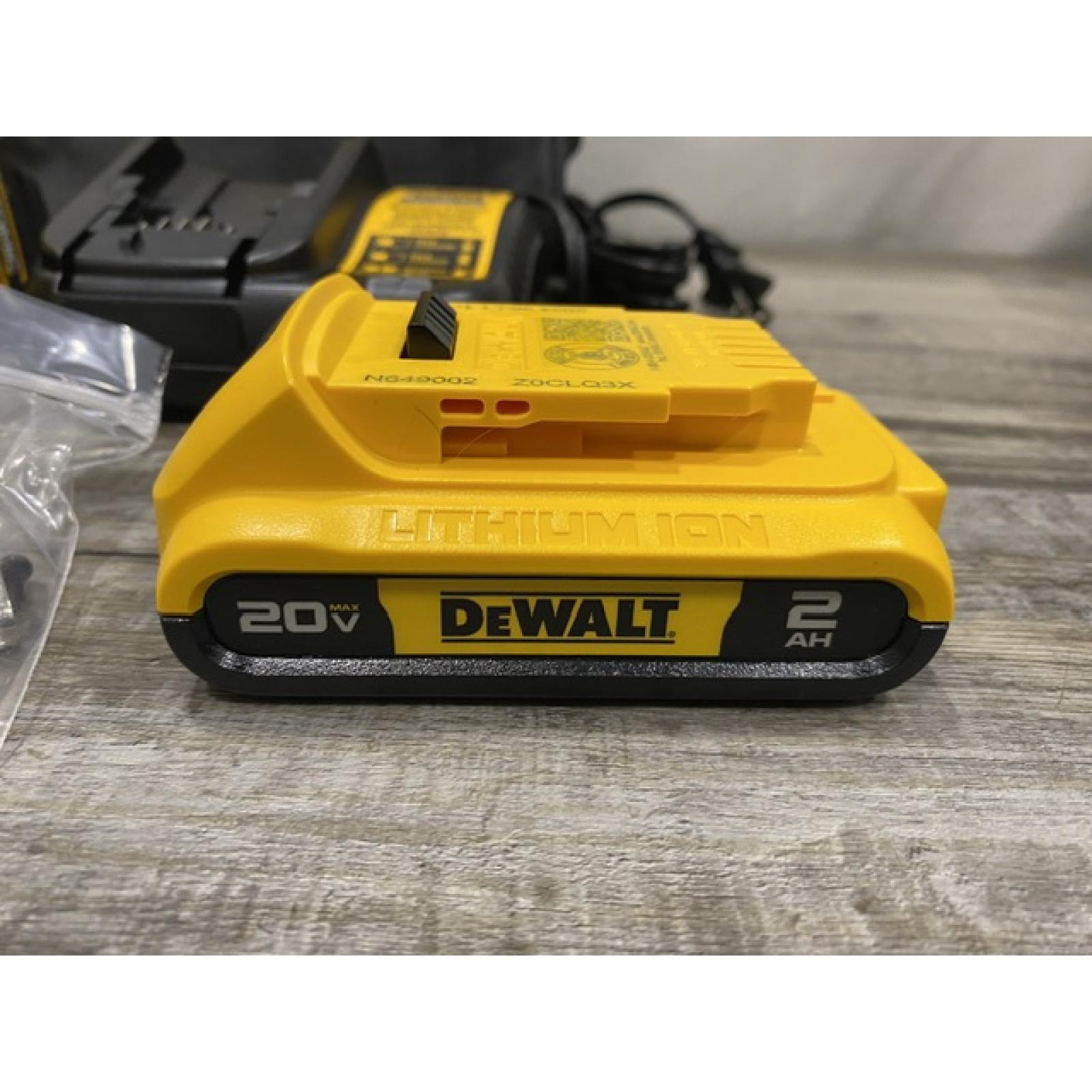 AS-IS DEWALT Atomic 20V Lithium-Ion Cordless Compact 1/2 in. Drill/Driver Kit
