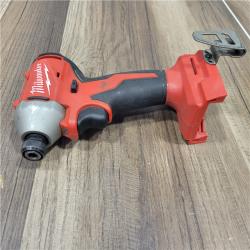 AS-IS Milwaukee M18 18V Lithium-Ion Brushless Cordless 1/4 in. Impact Driver Kit with Two 2.0 Ah Batteries and Charger