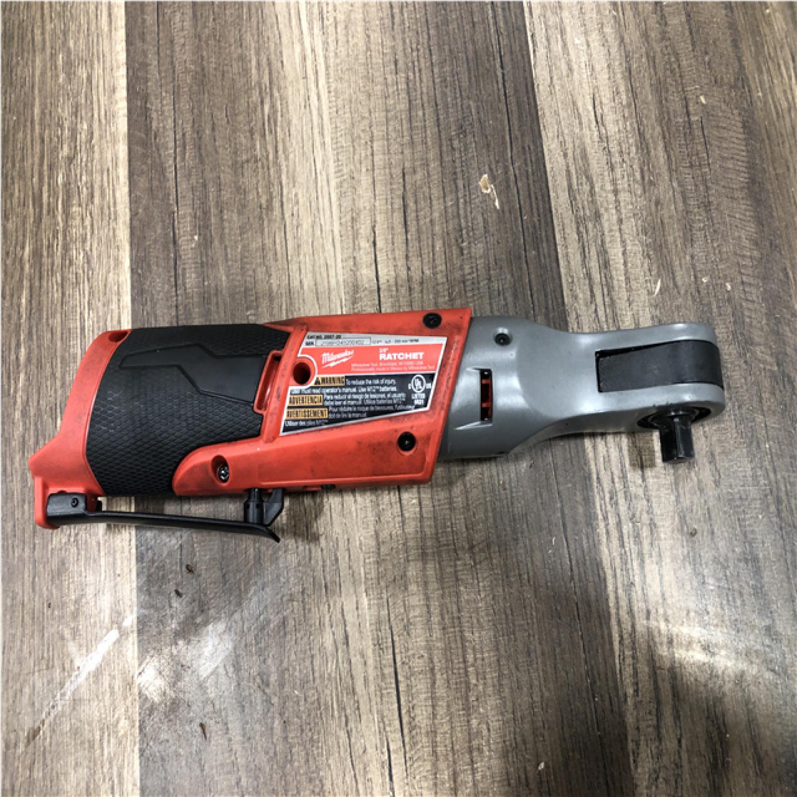 AS-IS Milwaukee FUEL 12V Lithium-Ion Brushless Cordless 3/8 in. Ratchet (Tool-Only)