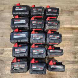 HOUSTON LOCATION - AS-IS MILWAUKEE BATTERY PACK QTY - 15