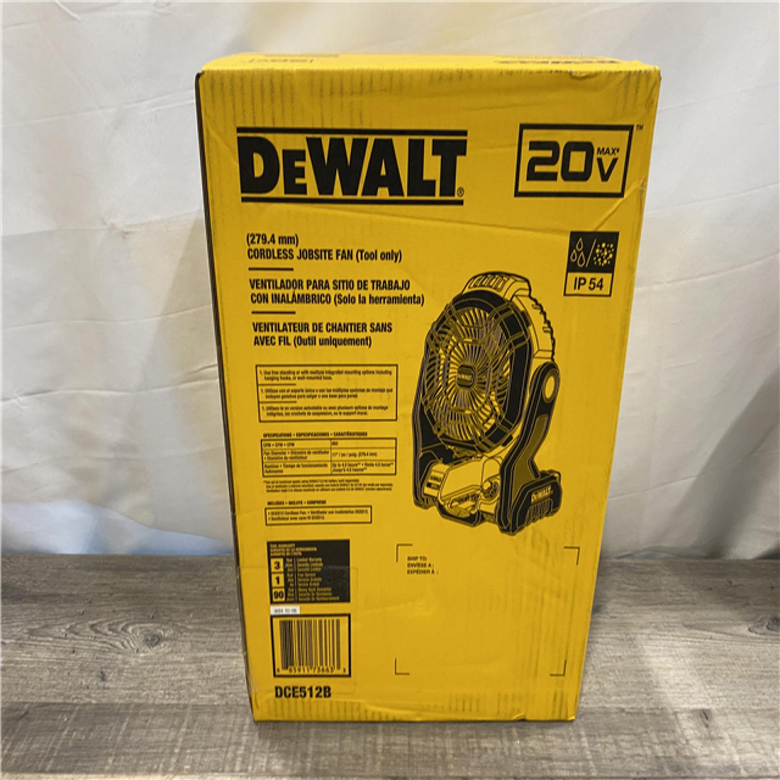 NEW - DEWALT 20V MAX Jobsite Fan (Tool Only)