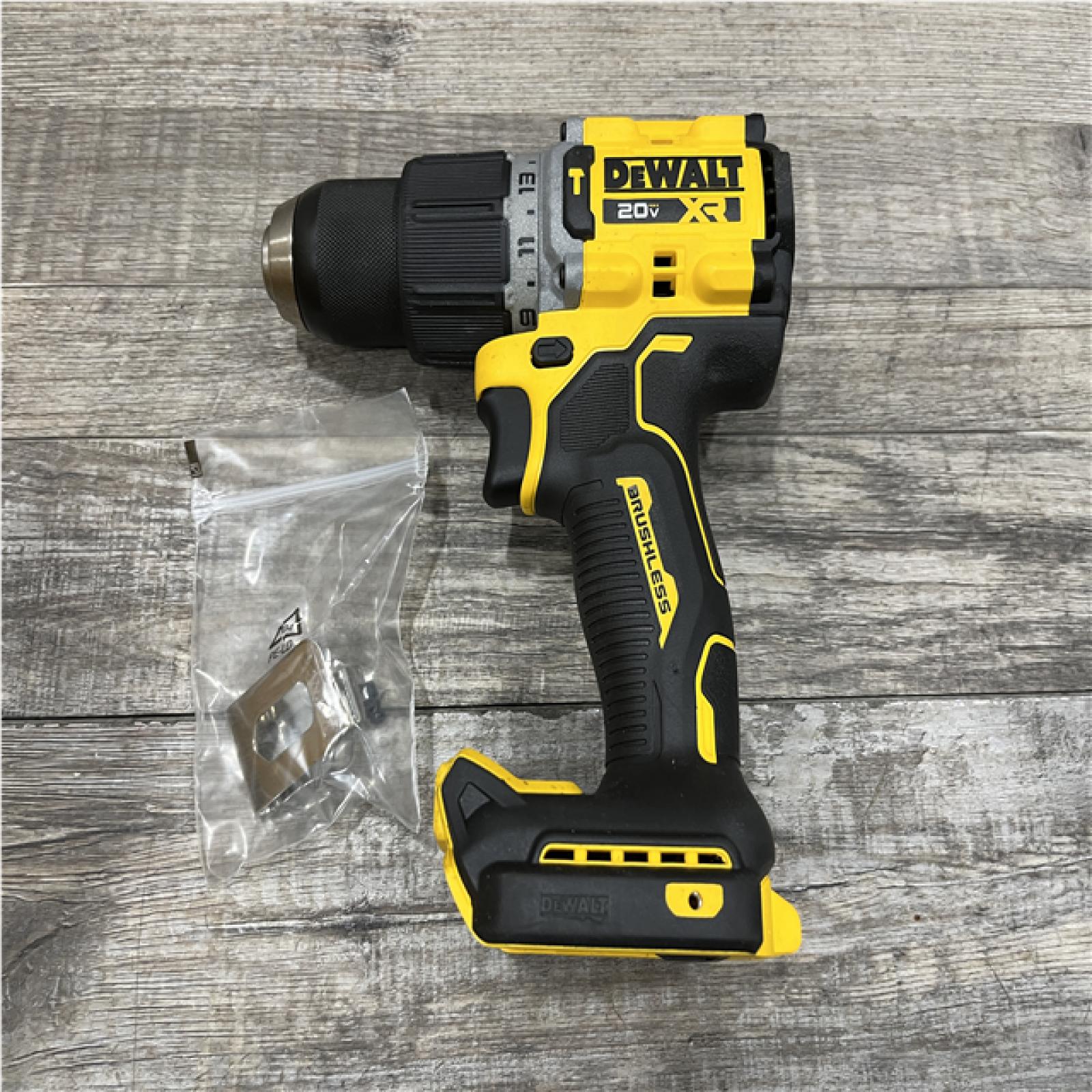 AS-IS DEWALT 20V XR Brushless Cordless 1/2 in. Hammer Drill (Tool-Only)