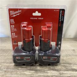 NEW - Milwaukee 12-Volt Lithium-Ion XC Extended Capacity 3.0 Ah Battery Pack (2-Pack)