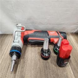 AS-IS- Milwaukee M12 12V Lithium-Ion Cordless PEX Expansion Tool Kit with (2) 1.5 Ah Batteries  (3) Expansion Heads and Hard Case