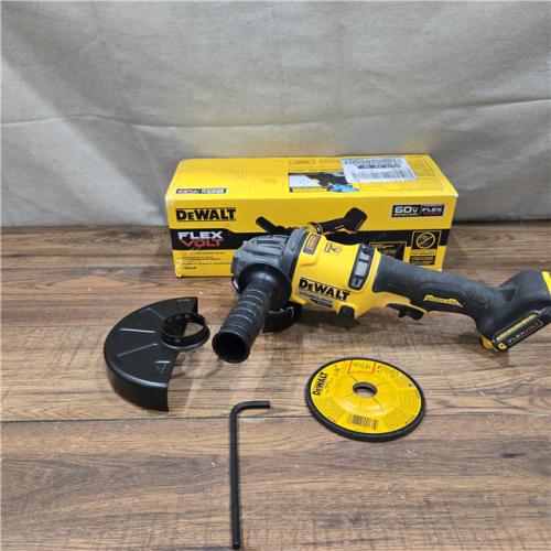 AS-IS DEWALT 60V MAX Cordless Brushless 4.5 in. to 6 in. Small Angle Grinder with Kickback Brake (Tool Only)