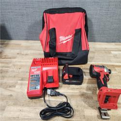 HOUSTON LOCATION - AS - IS Milwaukee 18-Volt Lithium-Ion Compact Brushless Cordless 1/4 in. Impact Driver Kit