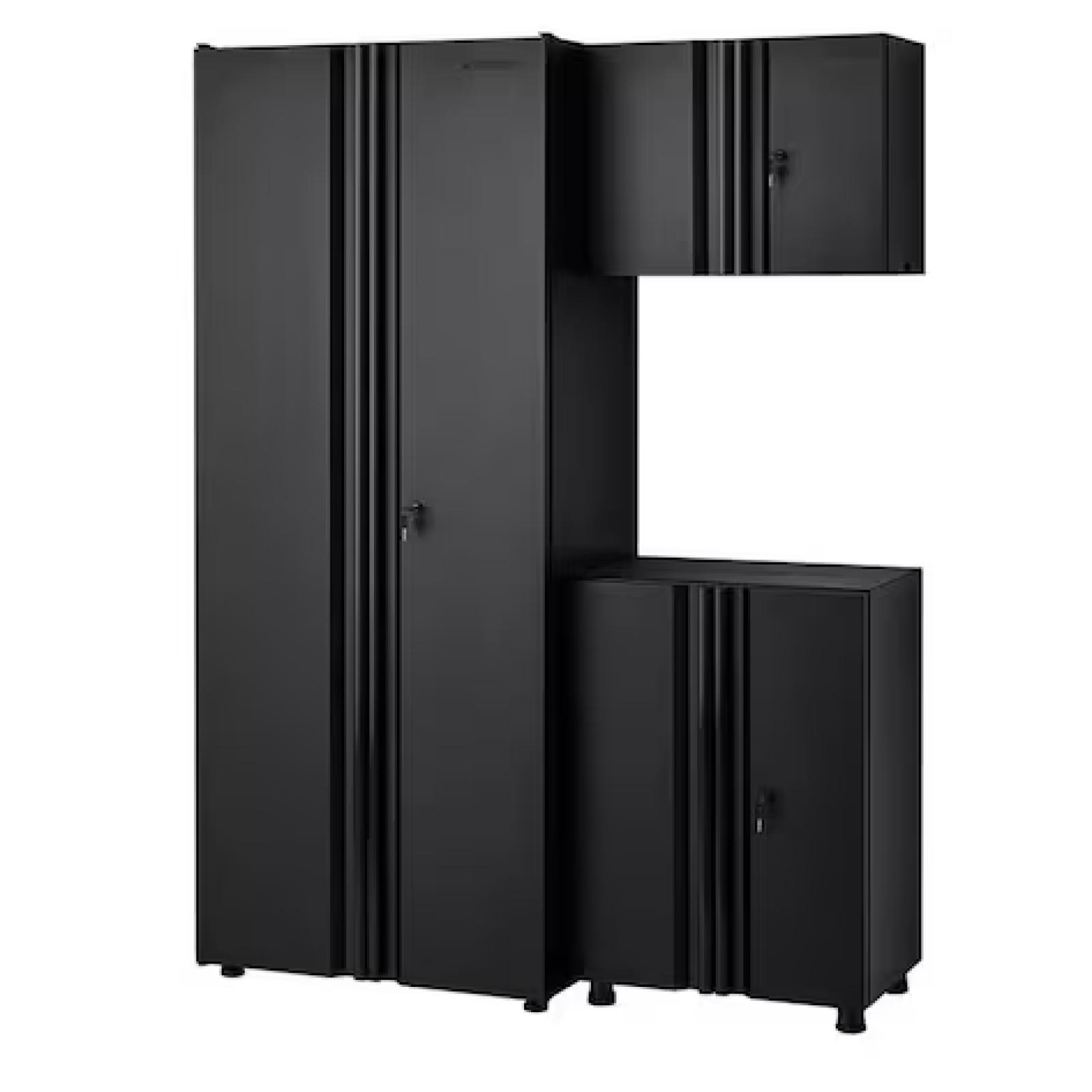 DALLAS LOCATION- Husky 3-Piece Regular Duty Welded Steel Garage Storage System in Black