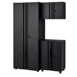 DALLAS LOCATION- Husky 3-Piece Regular Duty Welded Steel Garage Storage System in Black