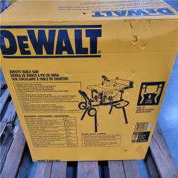 CALIFORNIA AS-IS 10 (25.4mm) JOBSITE TABLE SAW WITH 32-1/2 (82.5mm) RIP CAPACITY AND ROLLING STAND