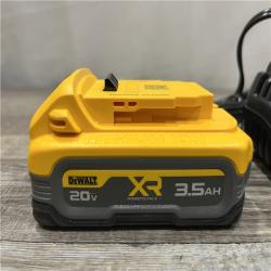 AS-IS DEWALT 20V MAX XR POWERSTACK Lithium-Ion Battery Starter Kit with 3.5Ah Battery and Charger