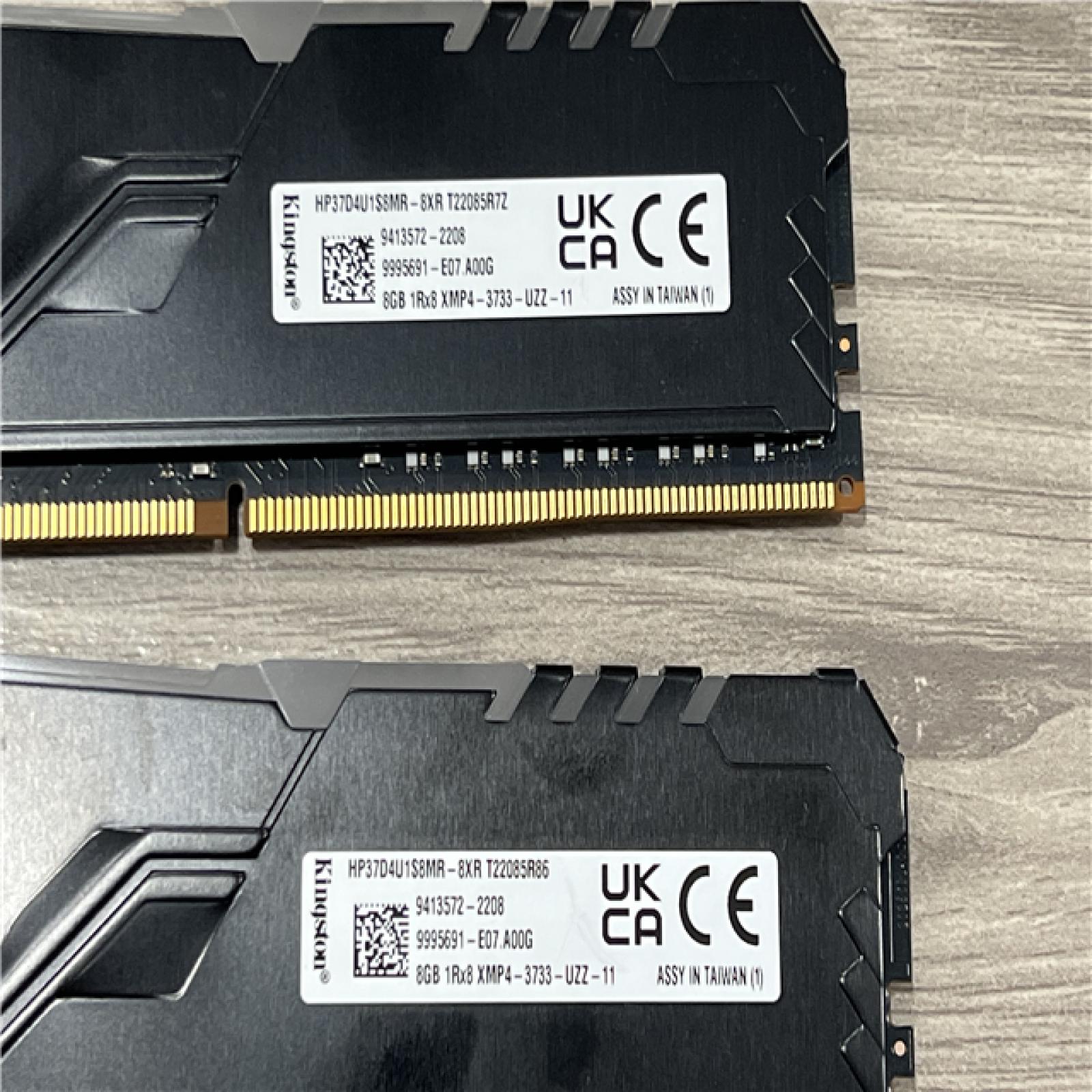 AS-IS HyperX Fury 16GB (8X2) DDR4 SDRAM Memory Module