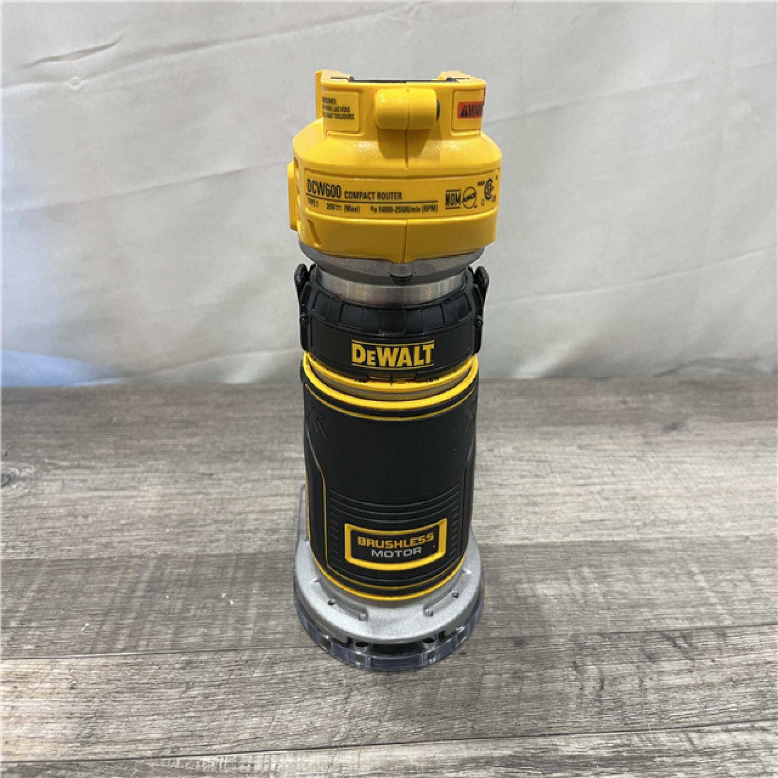AS-IS DEWALT 20V MAX XR Cordless Brushless Fixed Base Compact Router (Tool Only)