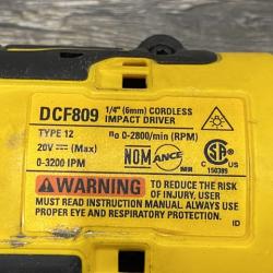 AS-IS DEWALT Atomic 20V Max Lithium-Ion Brushless Cordless Compact 1/4 in. Impact Driver Kit