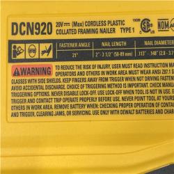 AS-IS DEWALT 20-Volt 21° Cordless Framing Nailer (Tool-Only)