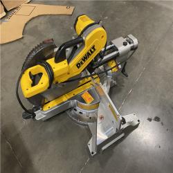 As-Is-  DEWALT 15 Amp Corded 12 in. Double Bevel Sliding Compound Miter Saw