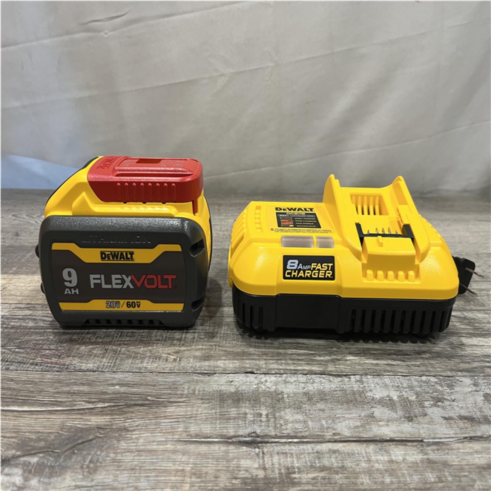 AS-IS DEWALT 20V/60V MAX FLEXVOLT Lithium-Ion 9.0Ah Battery and Charger Starter Kit