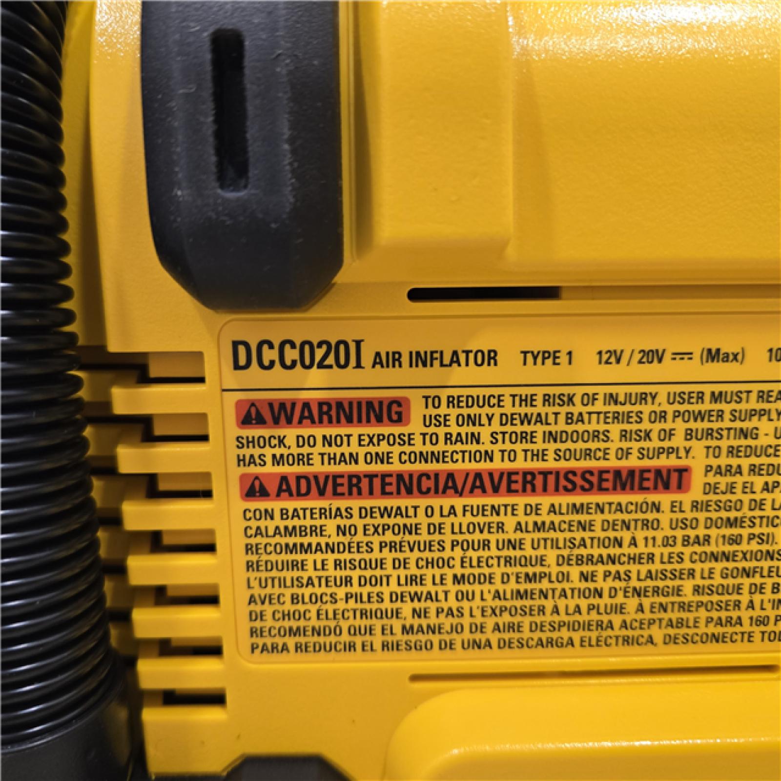 AS-IS DEWALT 20V MAX Inflator (Tool Only)