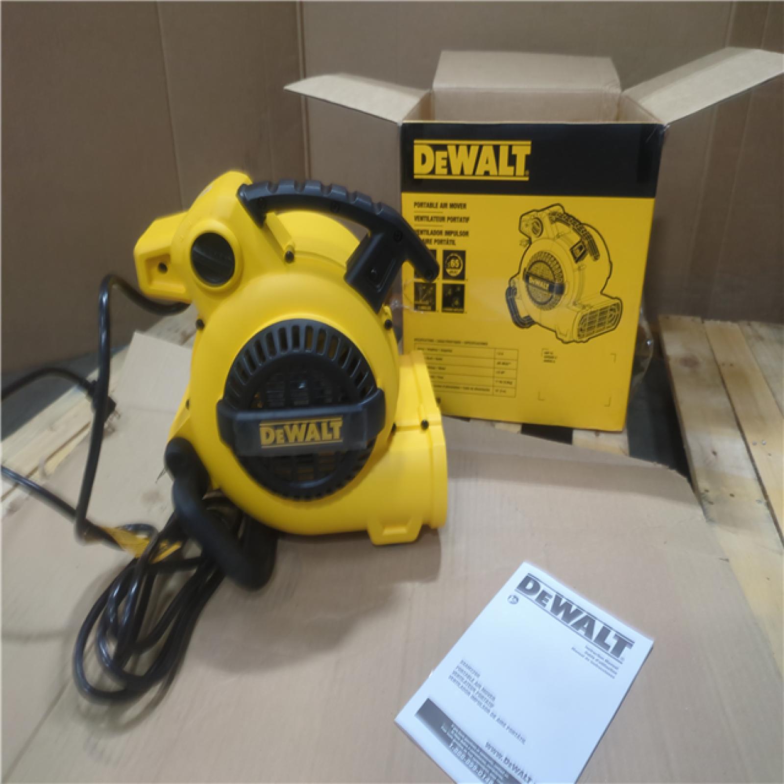 CALIFORNIA AS-IS DEWALT PORTABLE AIR MOVER