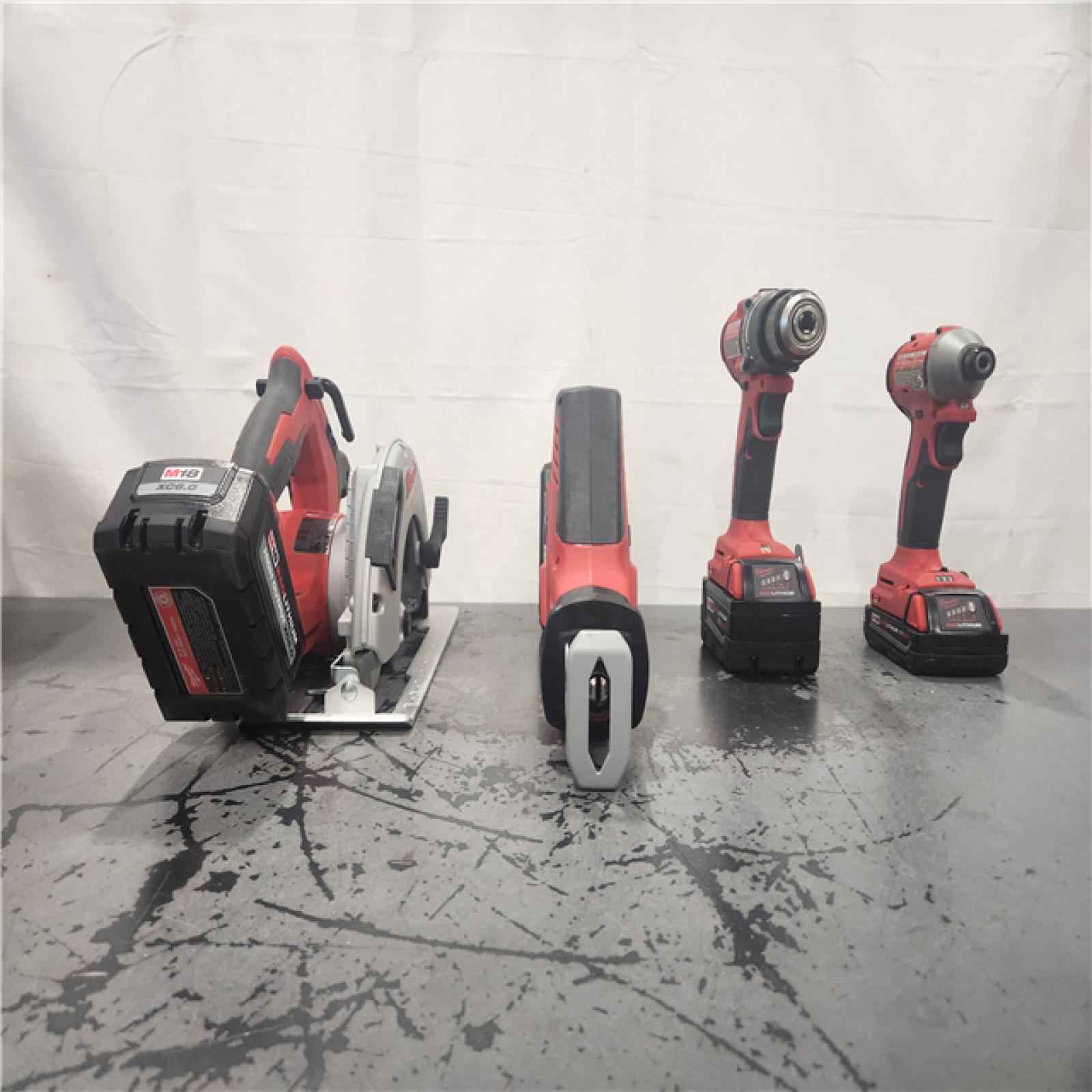 AS-IS- Milwaukee M18 Cordless Brushless 4 Tool Combo Kit