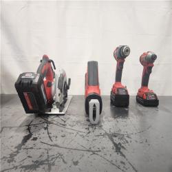 AS-IS- Milwaukee M18 Cordless Brushless 4 Tool Combo Kit