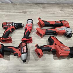 LIKE NEW! - Milwaukee M18 18-Volt Lithium-Ion Cordless Combo Kit 7-Tool with 2-Batteries, Charger and Tool Bag