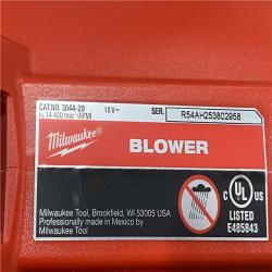 AS-IS Milwaukee Brushless 120 MPH 450 CFM 18V Cordless Handheld Battery Powered Leaf Blower (Tool-Only)