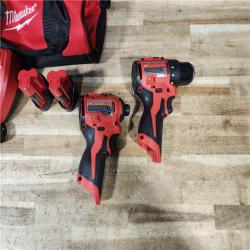 HOUSTON LOCATION - AS - IS Milwaukee 12-Volt Lithium-Ion Brushless Cordless Subcompact Drill and Impact Driver Combo Kit