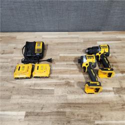 HOUSTON LOCATION - AS-IS DEWALT 2 TOOL COMBO KIT W/ (2) BATTERY & CHARGER